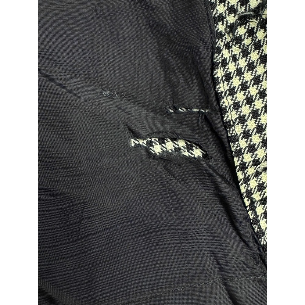 Akris Switzerland Black White Houndstooth Wool Pencil Skirt Vintage Luxury - Picture 11 of 12